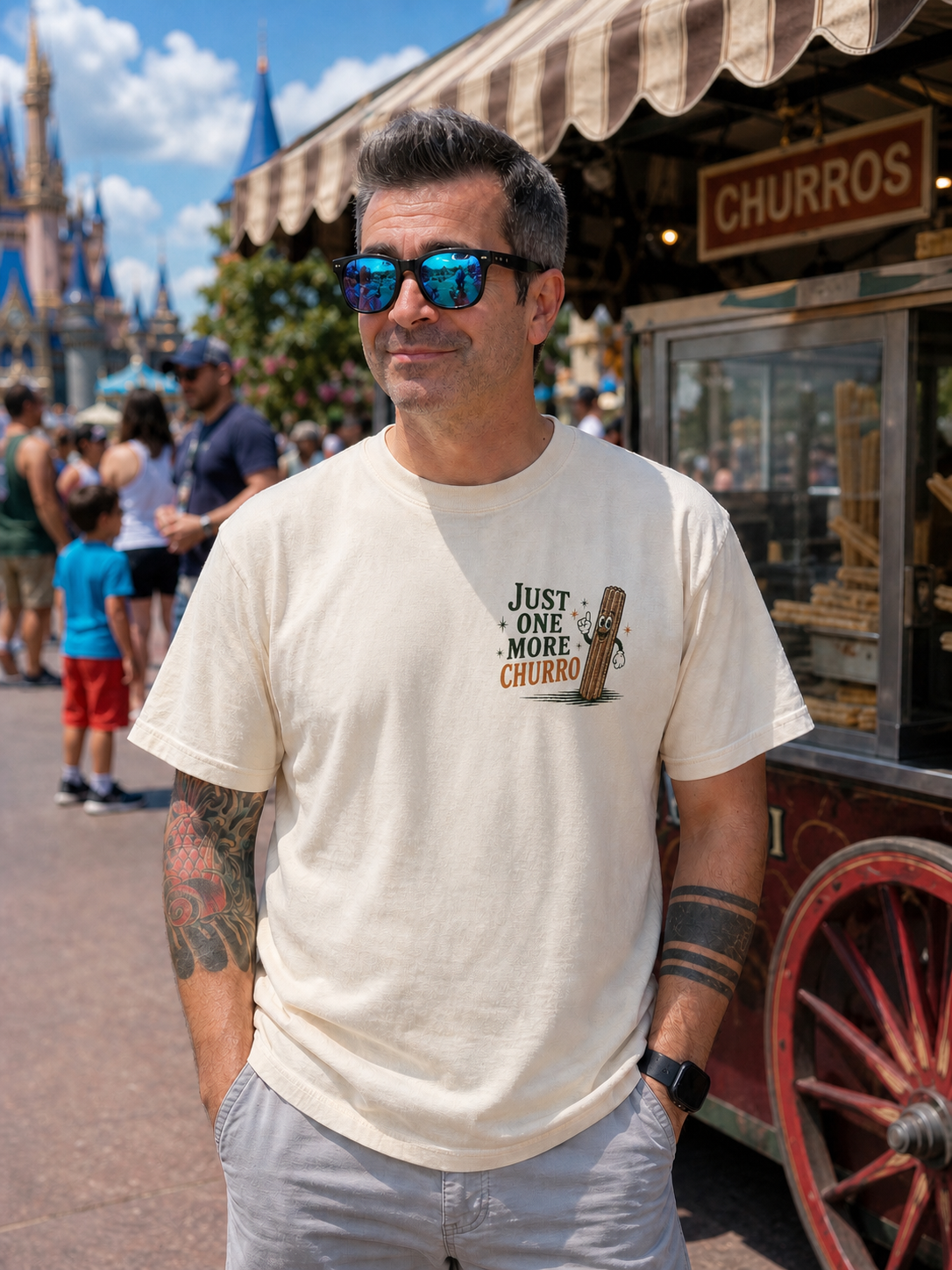 Just One More Churro Tee - Churro Mascot