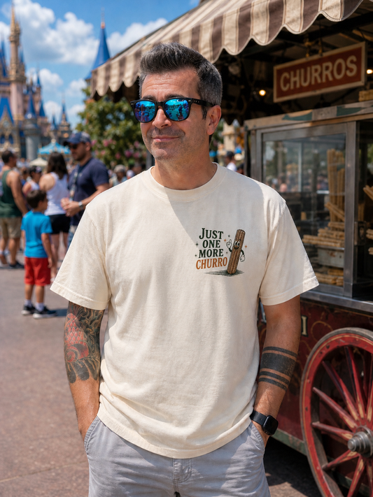 Just One More Churro Tee - Churro Mascot