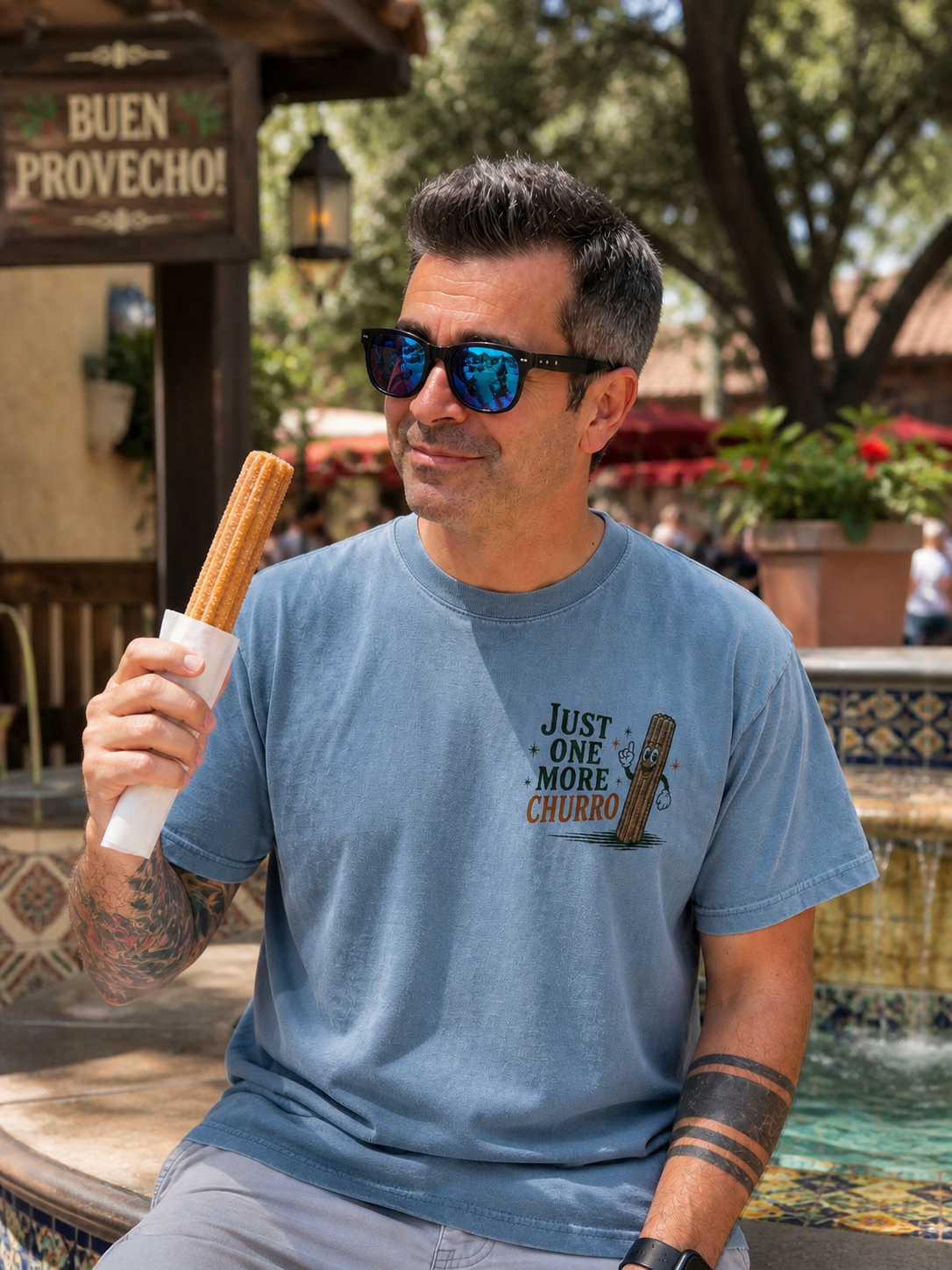 Just One More Churro Tee - Churro Mascot