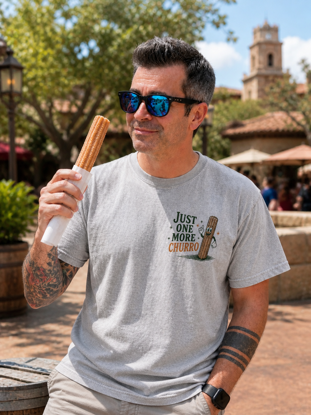 Just One More Churro Tee - Churro Mascot
