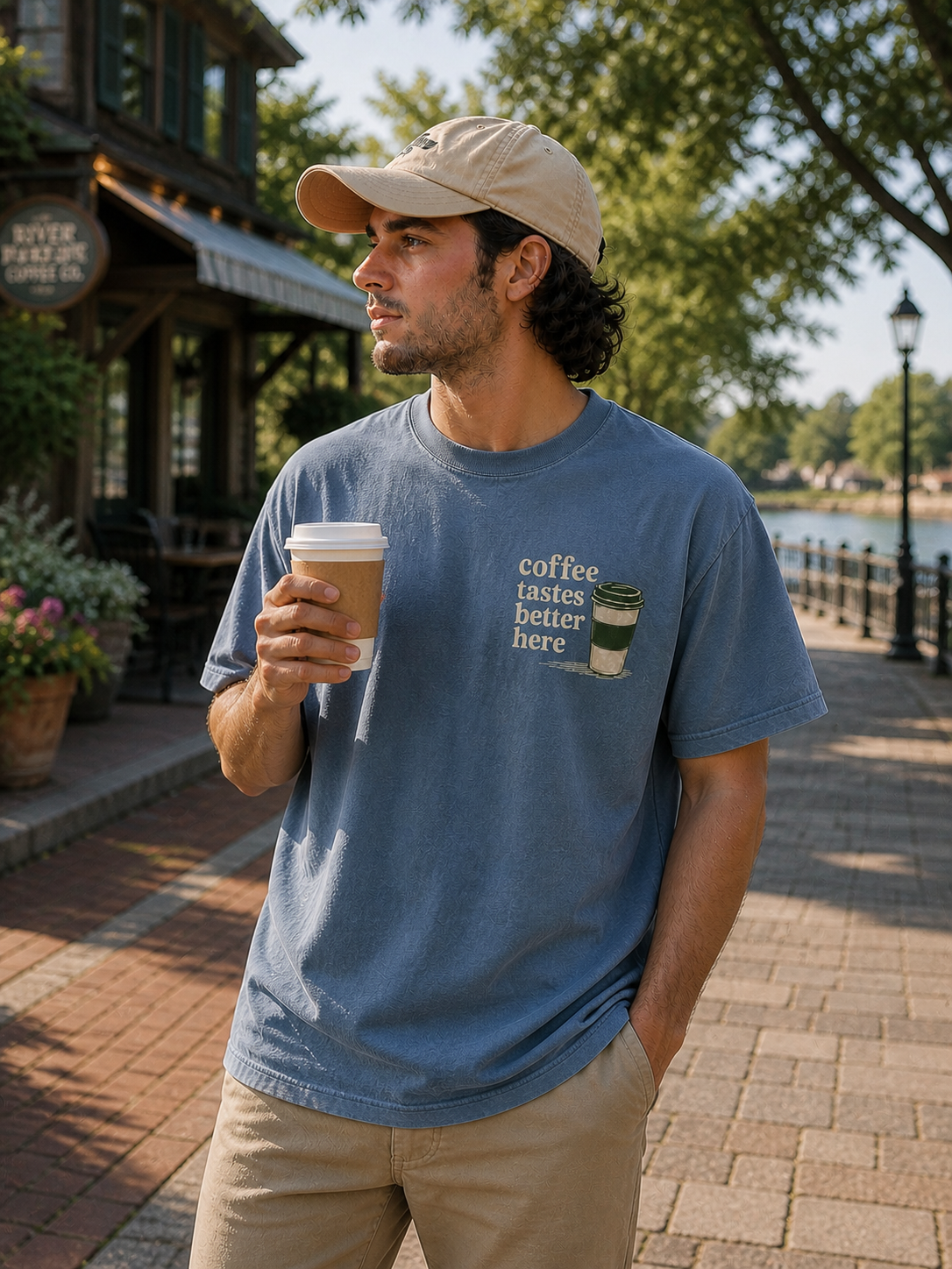 Coffee Tastes Better Here Tee
