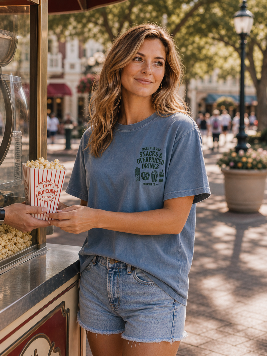 Here for the Snacks & Overpriced Drinks Tee