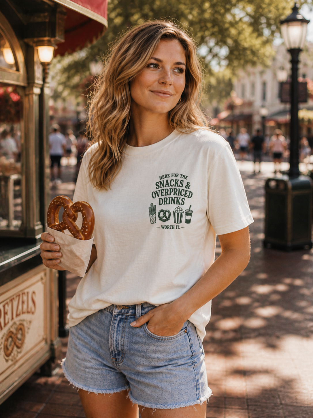 Here for the Snacks & Overpriced Drinks Tee